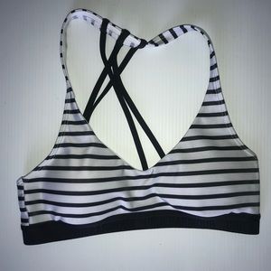 Striped Under Armour Sports Bra